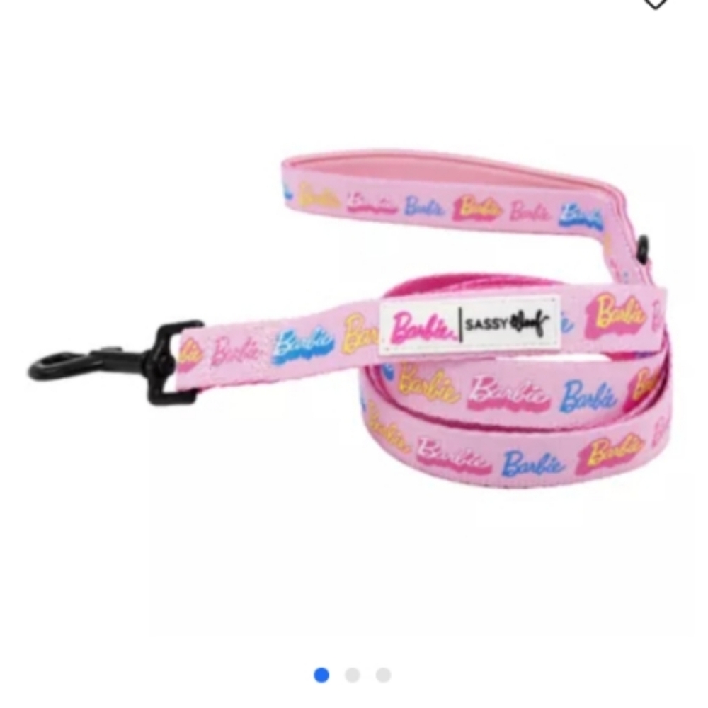 NWT Sassy Woof & Barbie Designed Dog Leash